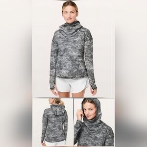 Lululemon Forever Endeavour Grey Size 4 Running Hoodie Pullover Jacquard